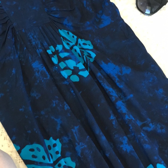 Hawaiian Print Halter Dress or Top w/Smocked Back - Picture 8 of 16